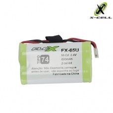 Bateria Telefone s/ Fio Universal C/1 Unidade 2.4V 600mAh Ni-Mh X-Cell FX-65U